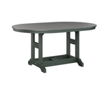 Berlin Gardens Garden Classic 44" x 64" Oblong Bar Table with Hammered Top