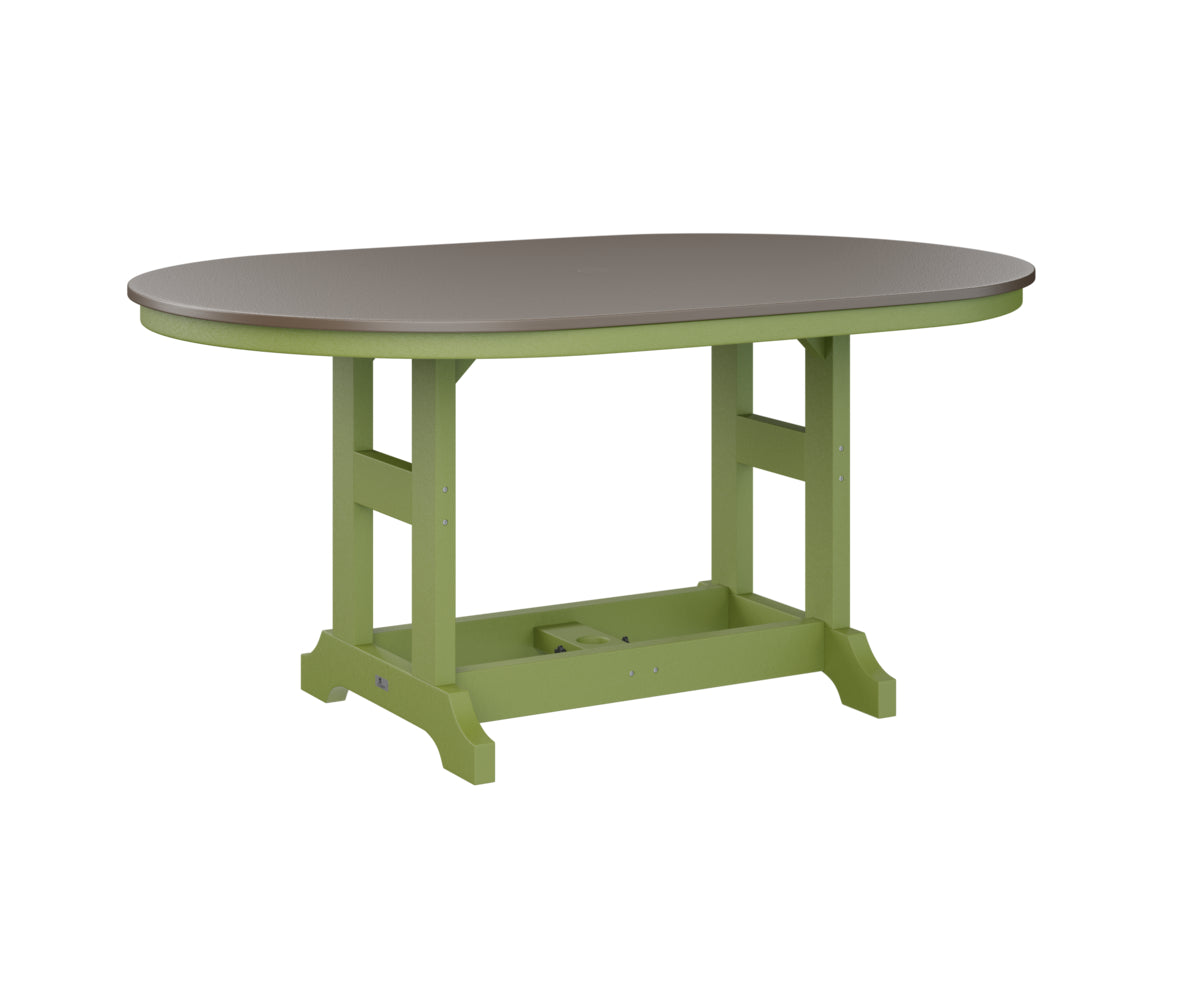 Berlin Gardens Garden Classic 44" x 64" Oblong Bar Table with Hammered Top