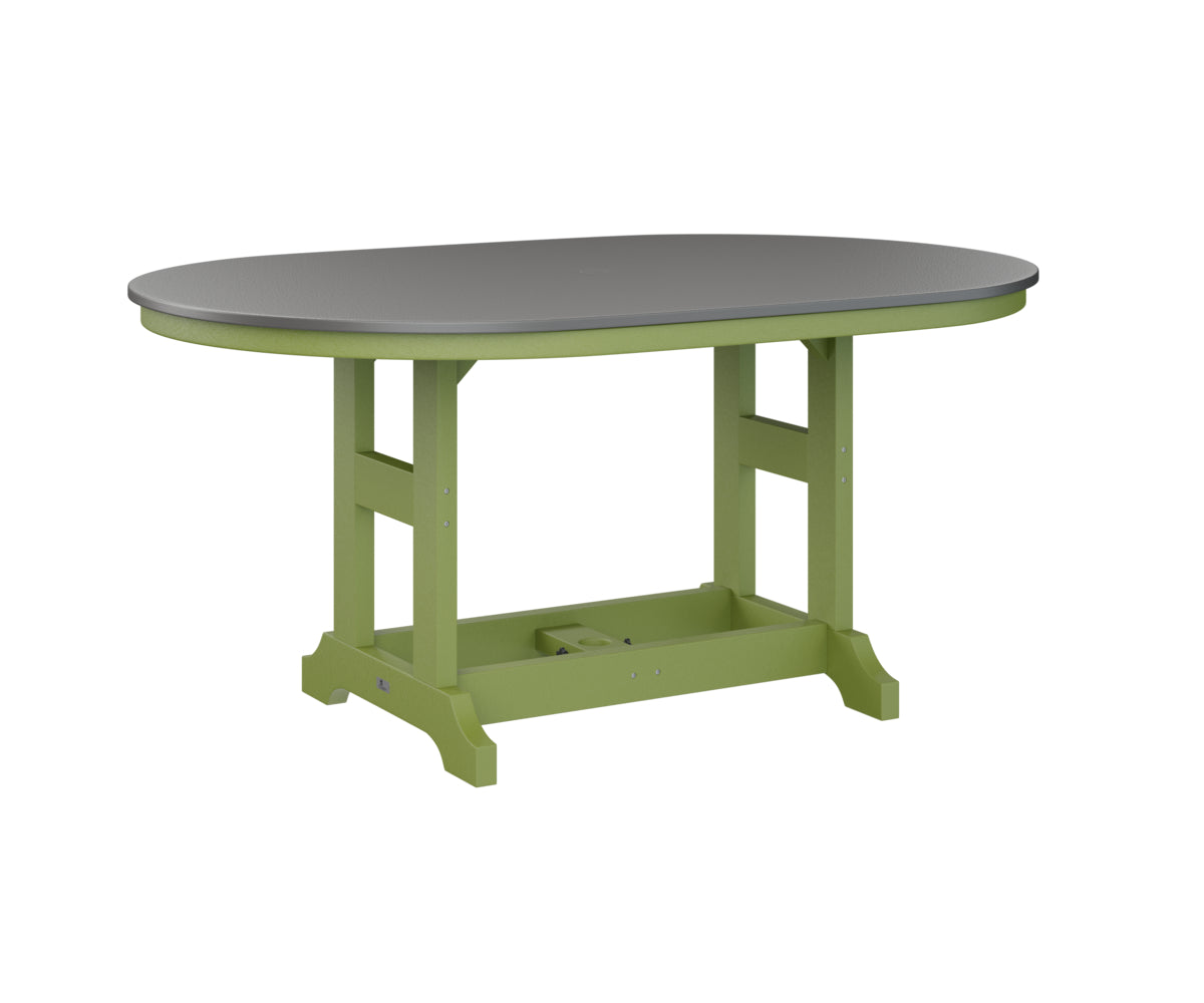 Berlin Gardens Garden Classic 44" x 64" Oblong Bar Table with Hammered Top
