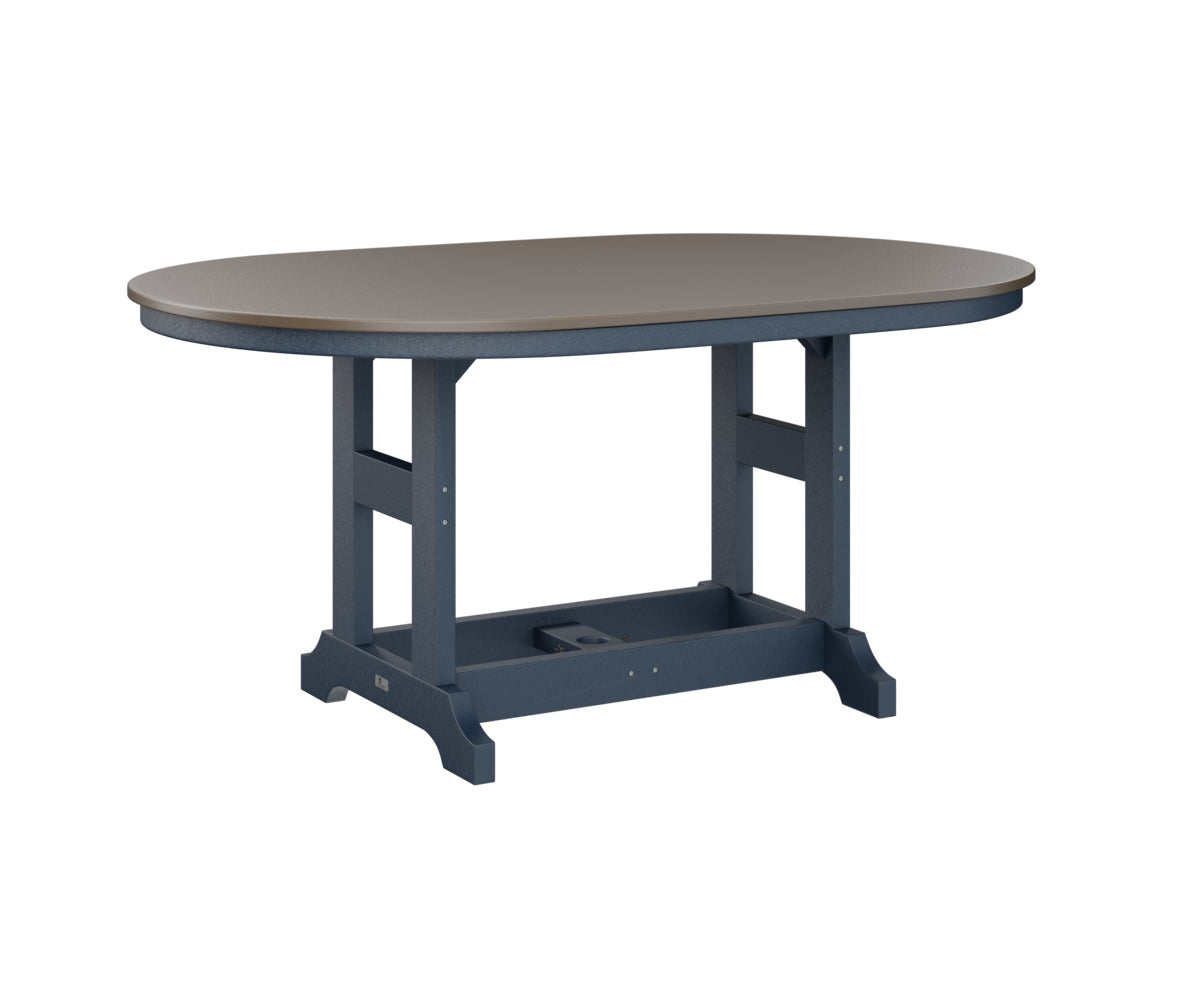 Berlin Gardens Garden Classic 44" x 64" Oblong Bar Table with Hammered Top