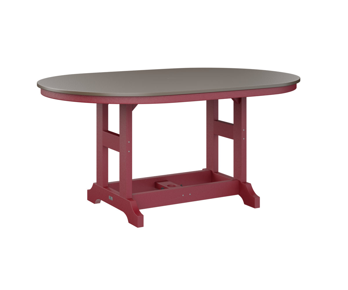 Berlin Gardens Garden Classic 44" x 64" Oblong Bar Table with Hammered Top