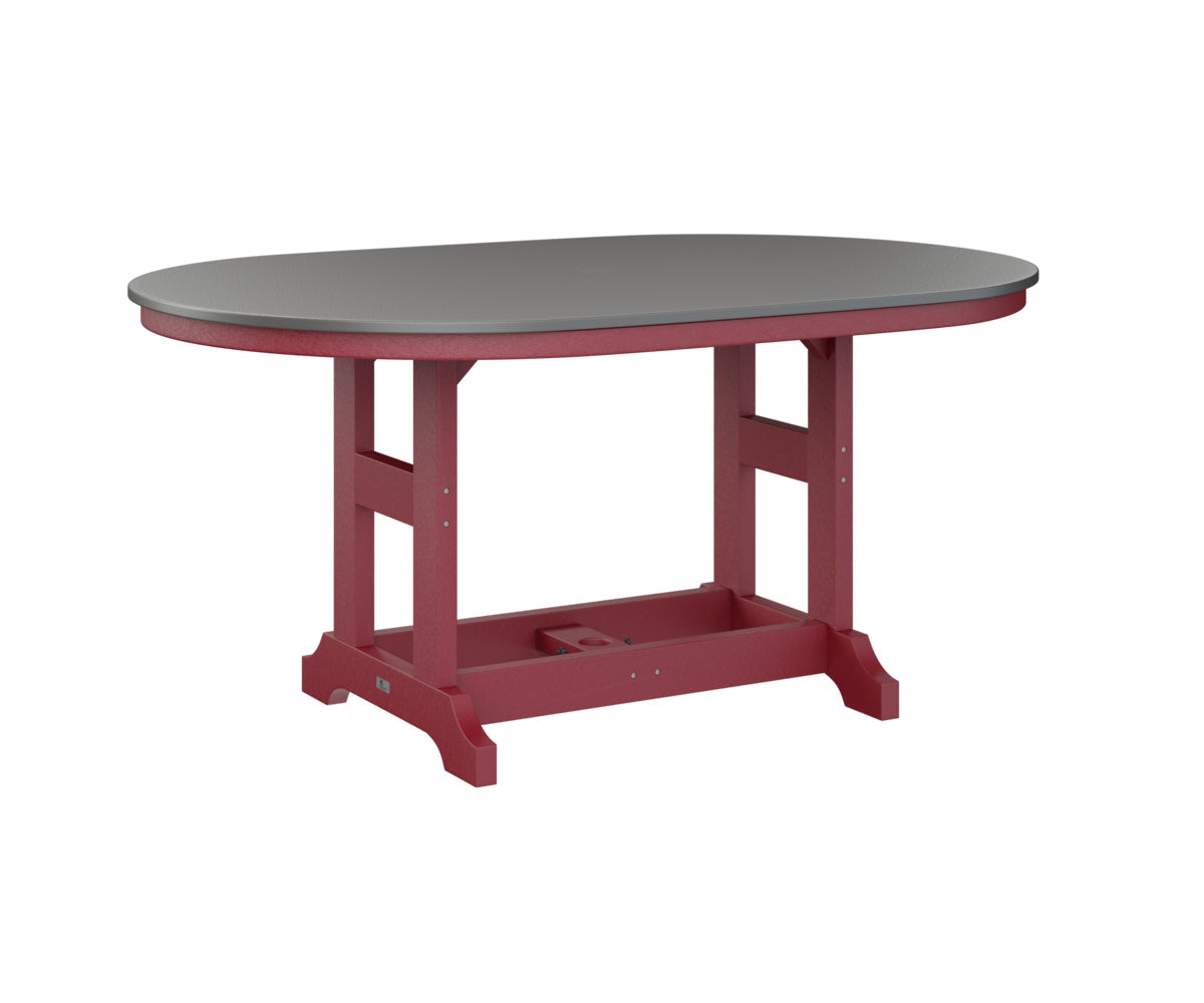 Berlin Gardens Garden Classic 44" x 64" Oblong Bar Table with Hammered Top
