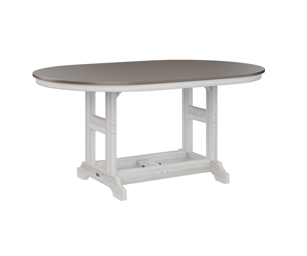 Berlin Gardens Garden Classic 44" x 64" Oblong Bar Table with Hammered Top