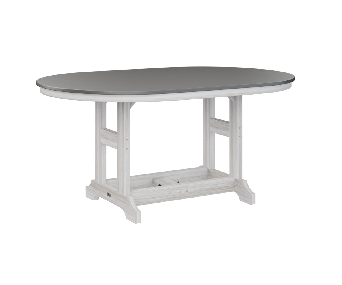 Berlin Gardens Garden Classic 44" x 64" Oblong Bar Table with Hammered Top