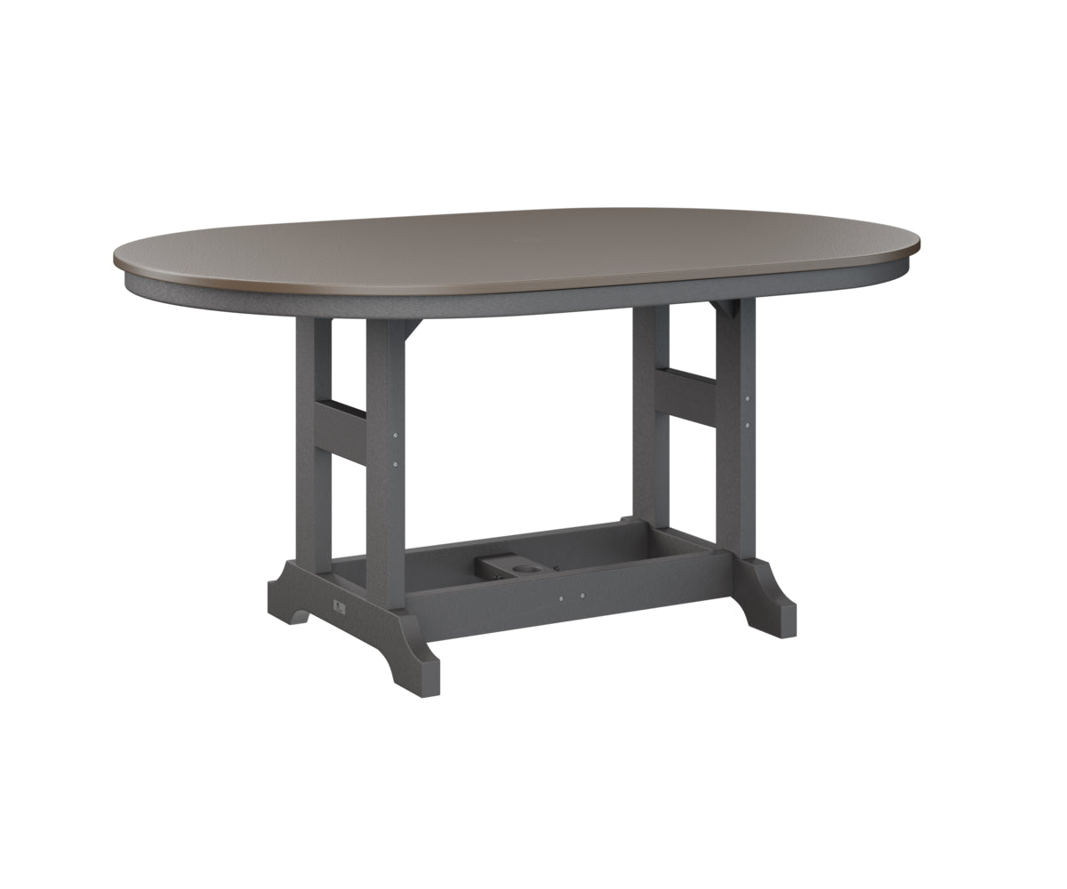 Berlin Gardens Garden Classic 44" x 64" Oblong Bar Table with Hammered Top