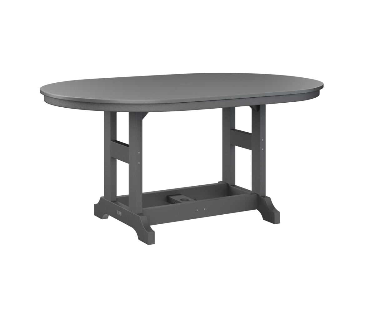 Berlin Gardens Garden Classic 44" x 64" Oblong Bar Table with Hammered Top