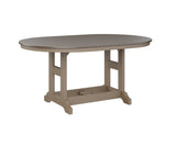 Berlin Gardens Garden Classic 44" x 64" Oblong Bar Table with Hammered Top
