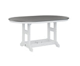 Berlin Gardens Garden Classic 44" x 64" Oblong Bar Table with Hammered Top
