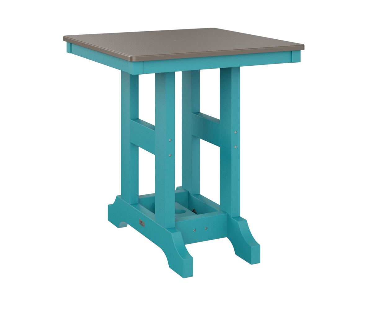 Berlin Gardens Garden Classic 28" Square Bar Table with Hammered Top
