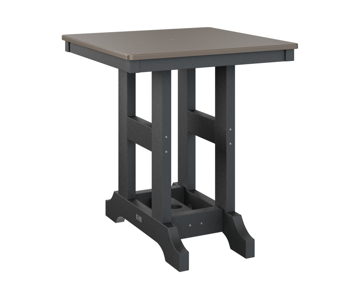 Berlin Gardens Garden Classic 28" Square Bar Table with Hammered Top