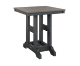 Berlin Gardens Garden Classic 28" Square Bar Table with Hammered Top