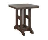 Berlin Gardens Garden Classic 28" Square Bar Table with Hammered Top