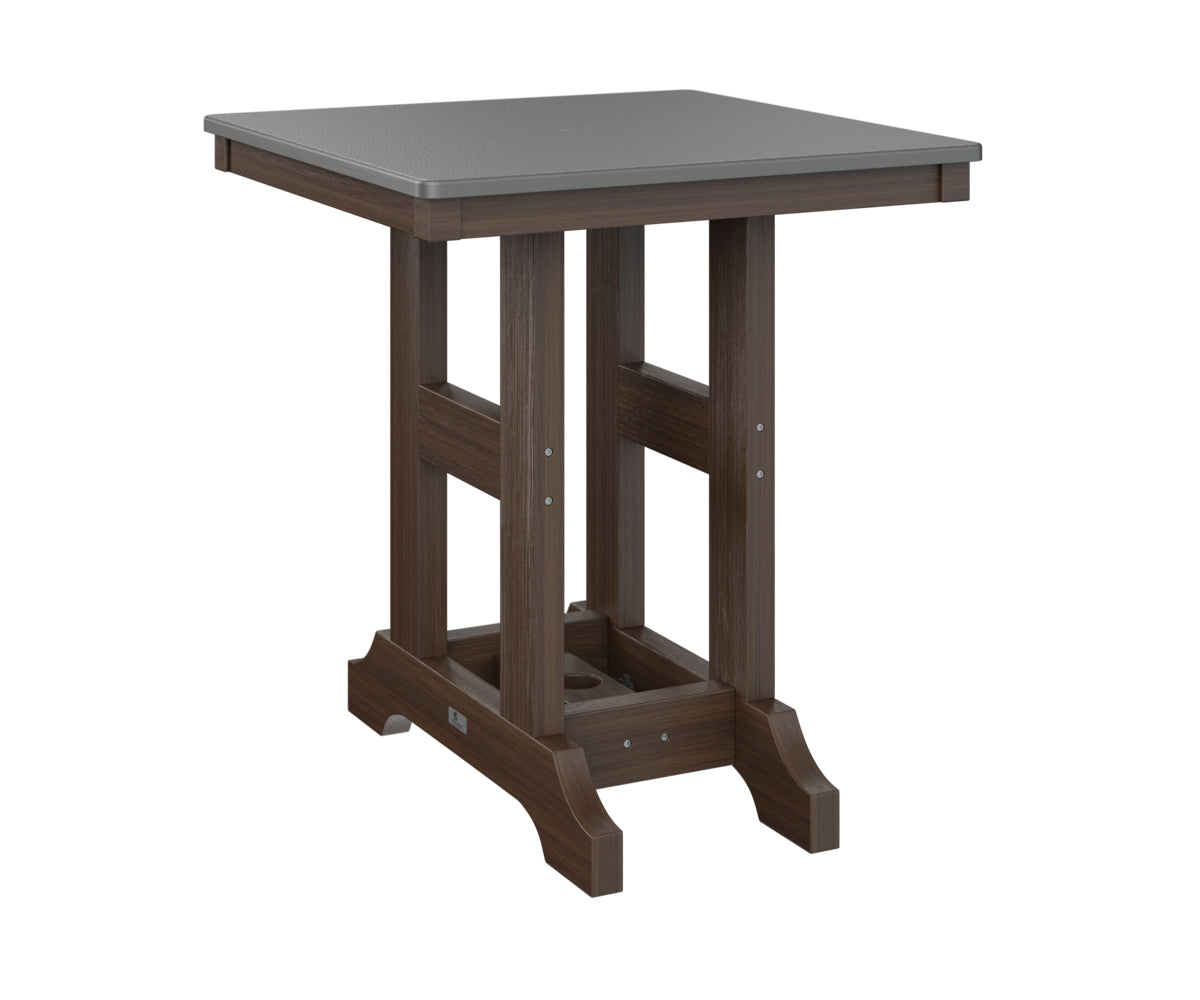 Berlin Gardens Garden Classic 28" Square Bar Table with Hammered Top