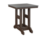 Berlin Gardens Garden Classic 28" Square Bar Table with Hammered Top