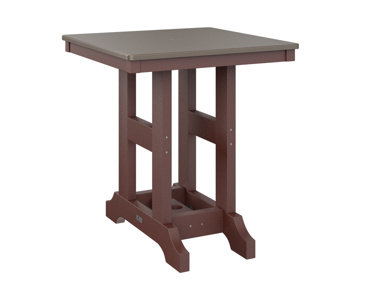 Berlin Gardens Garden Classic 28" Square Bar Table with Hammered Top