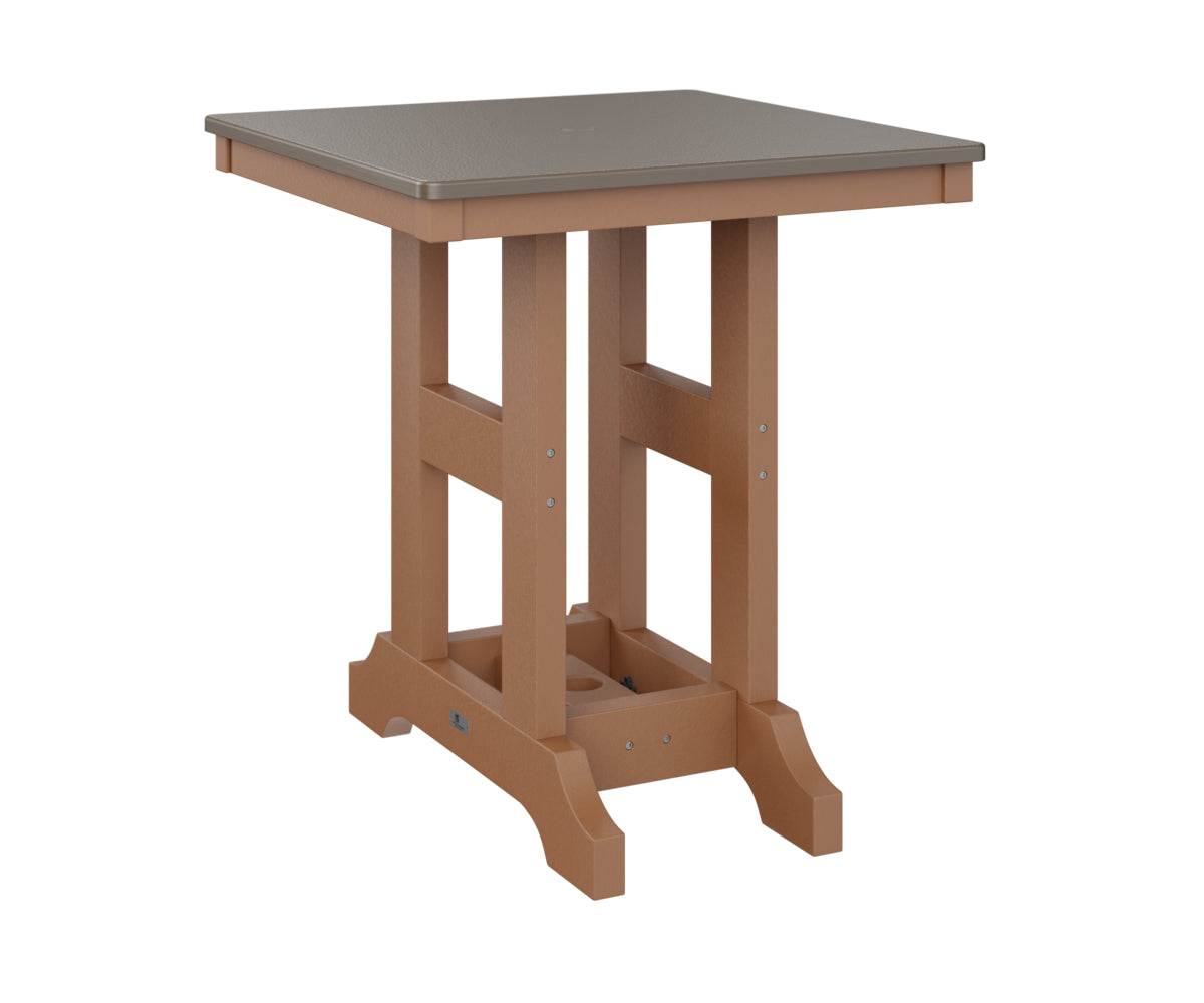 Berlin Gardens Garden Classic 28" Square Bar Table with Hammered Top