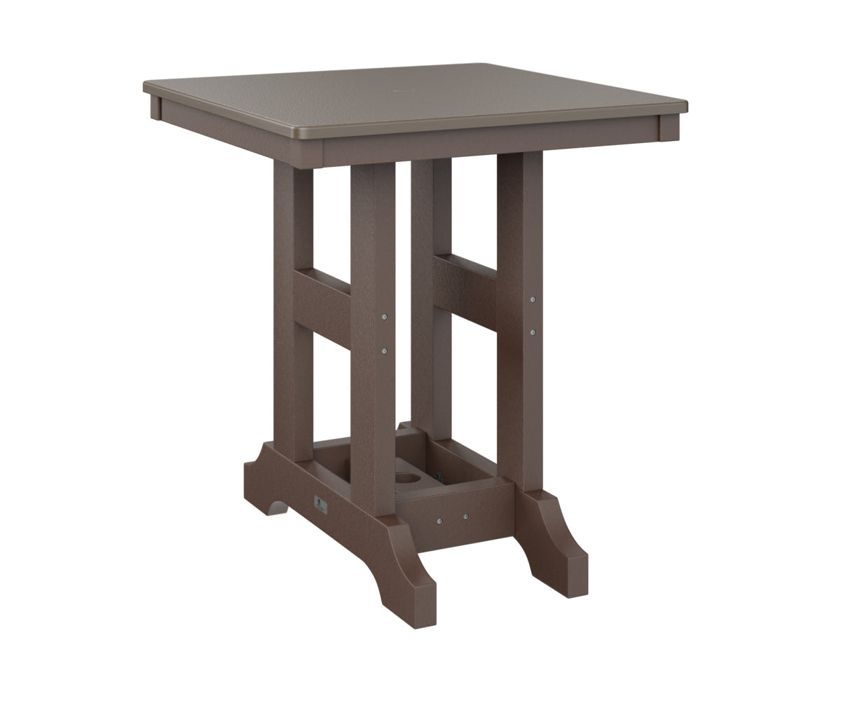 Berlin Gardens Garden Classic 28" Square Bar Table with Hammered Top