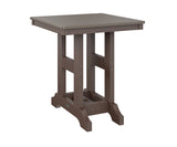 Berlin Gardens Garden Classic 28" Square Bar Table with Hammered Top