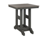 Berlin Gardens Garden Classic 28" Square Bar Table with Hammered Top