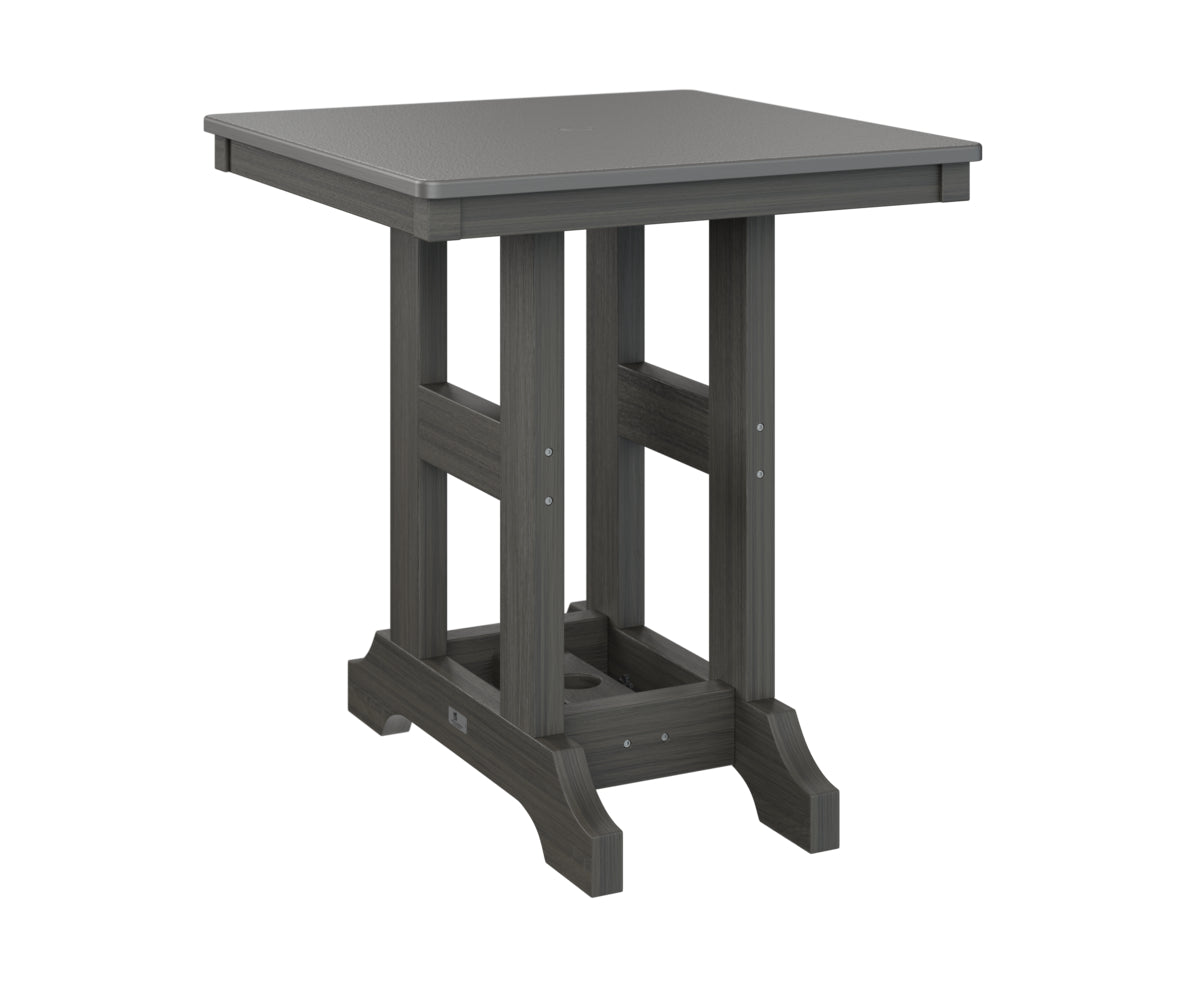 Berlin Gardens Garden Classic 28" Square Bar Table with Hammered Top