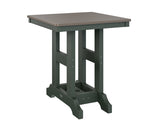 Berlin Gardens Garden Classic 28" Square Dining Table with Hammered Top