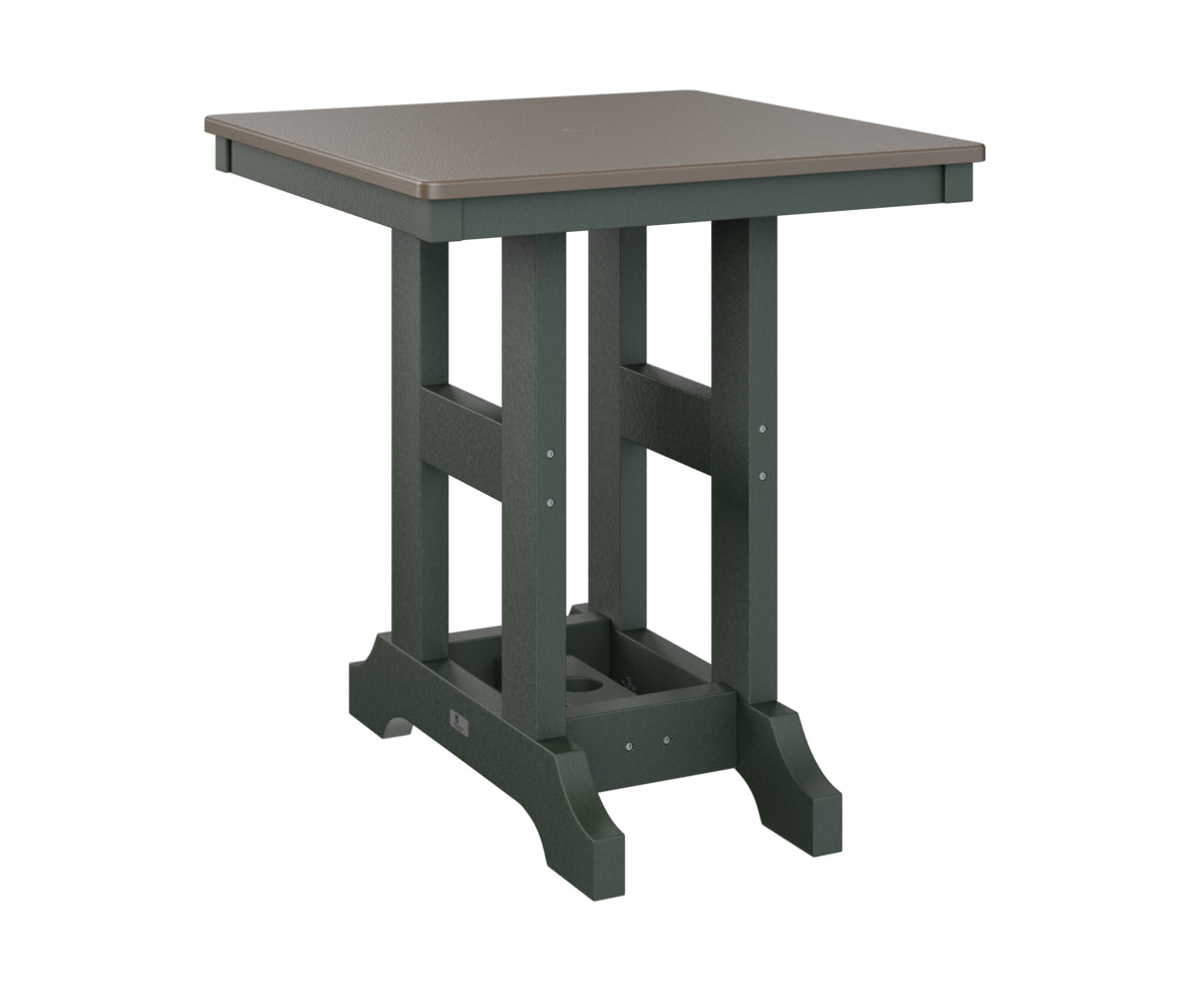 Berlin Gardens Garden Classic 28" Square Bar Table with Hammered Top