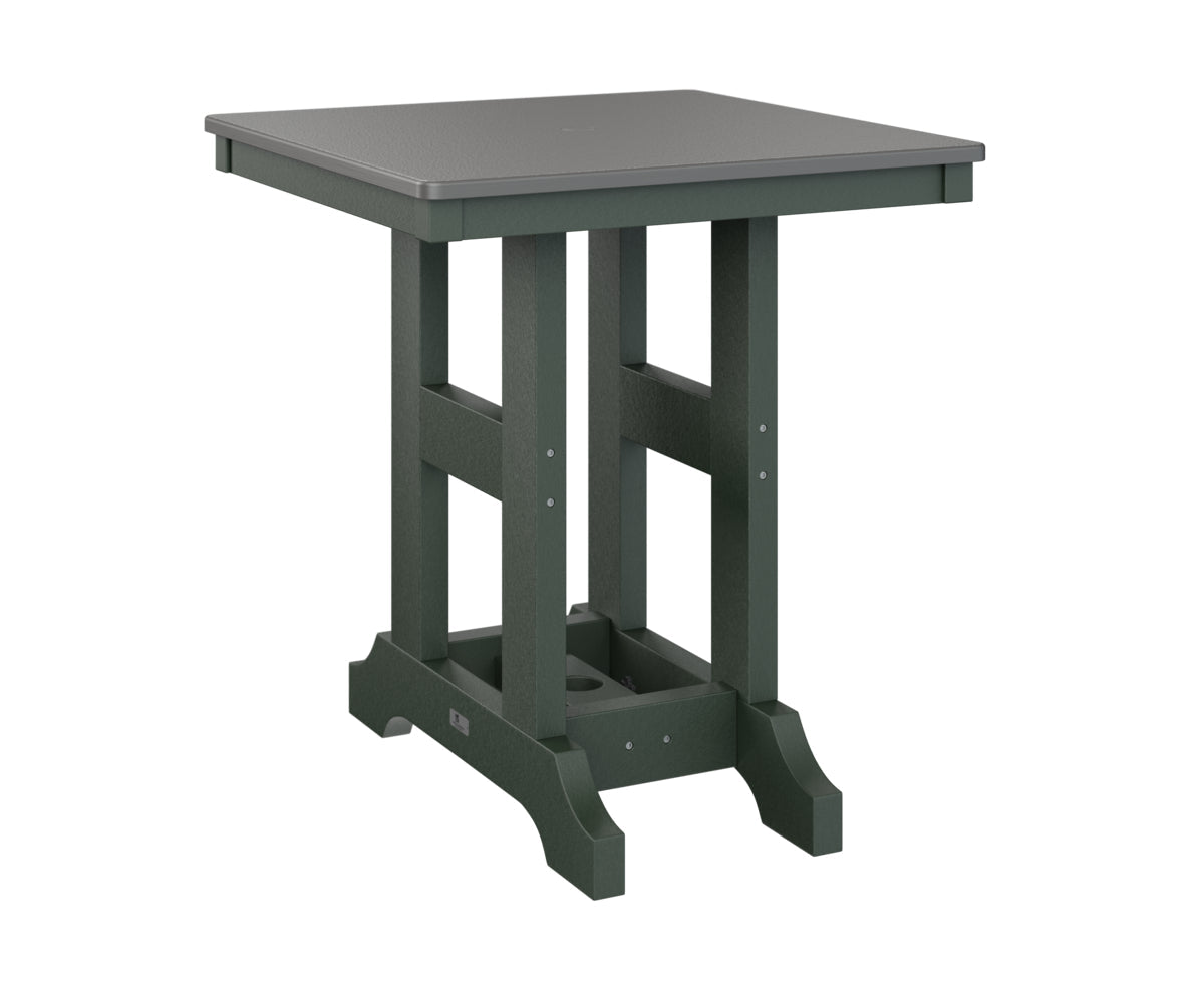 Berlin Gardens Garden Classic 28" Square Bar Table with Hammered Top