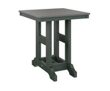 Berlin Gardens Garden Classic 28" Square Bar Table with Hammered Top