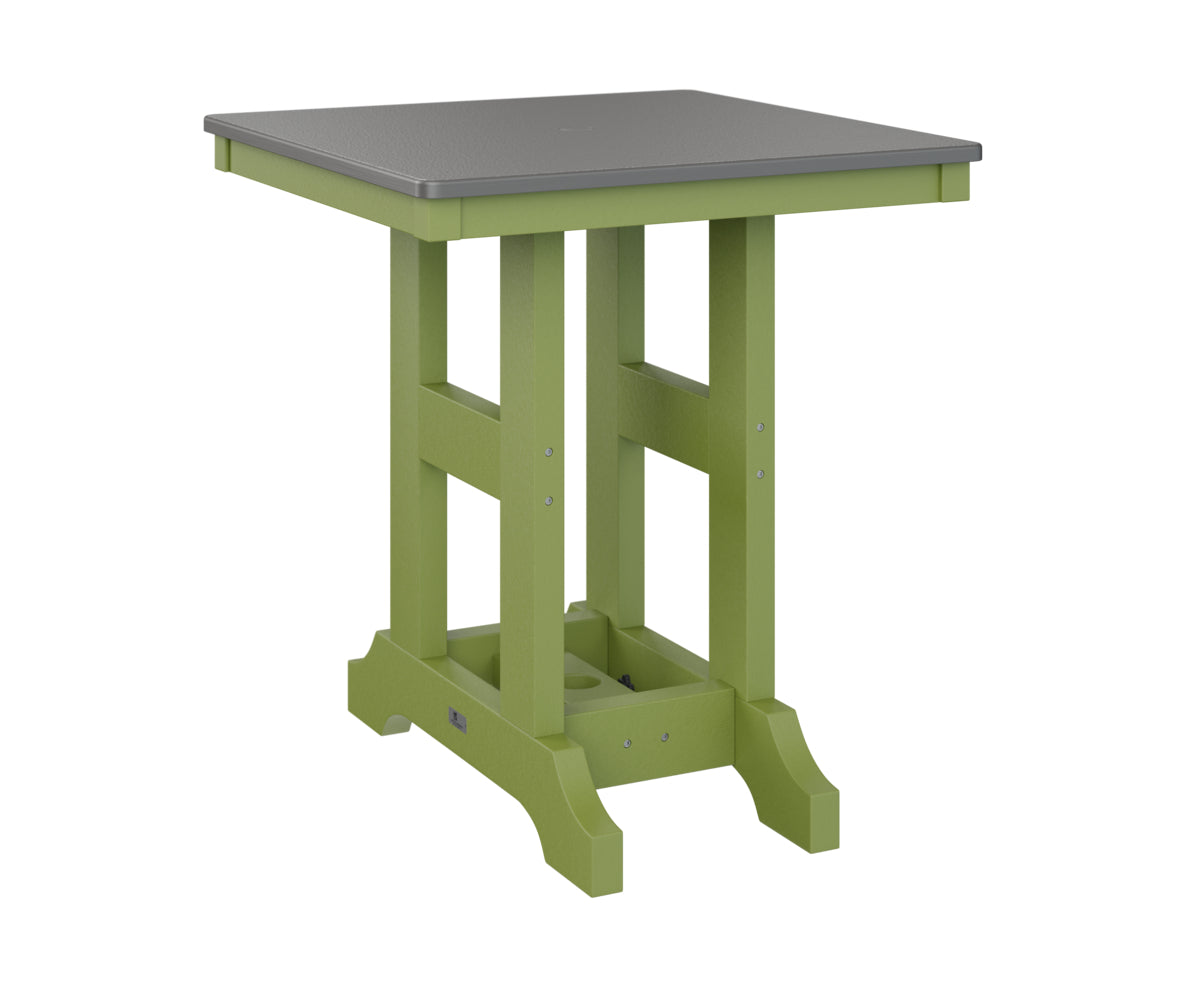 Berlin Gardens Garden Classic 28" Square Bar Table with Hammered Top