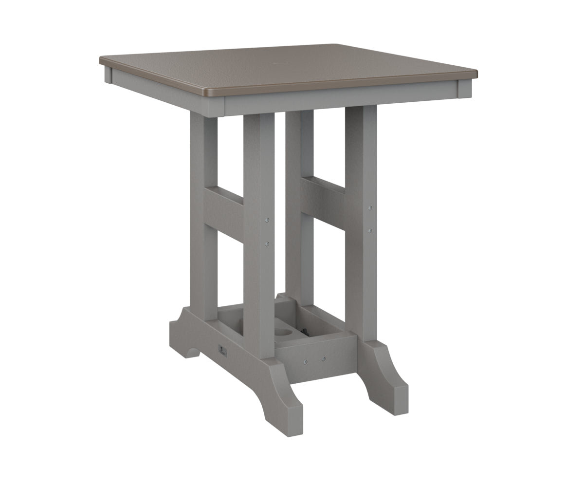Berlin Gardens Garden Classic 28" Square Bar Table with Hammered Top