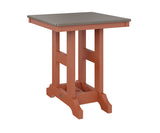 Berlin Gardens Garden Classic 28" Square Bar Table with Hammered Top