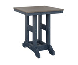 Berlin Gardens Garden Classic 28" Square Bar Table with Hammered Top