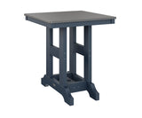 Berlin Gardens Garden Classic 28" Square Bar Table with Hammered Top