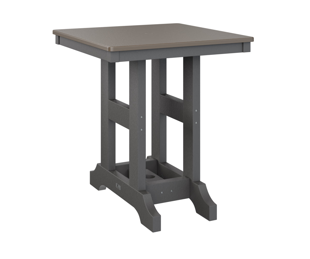 Berlin Gardens Garden Classic 28" Square Bar Table with Hammered Top
