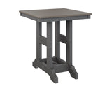 Berlin Gardens Garden Classic 28" Square Bar Table with Hammered Top