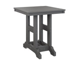 Berlin Gardens Garden Classic 28" Square Bar Table with Hammered Top