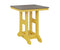 Berlin Gardens Garden Classic 28" Square Bar Table with Hammered Top