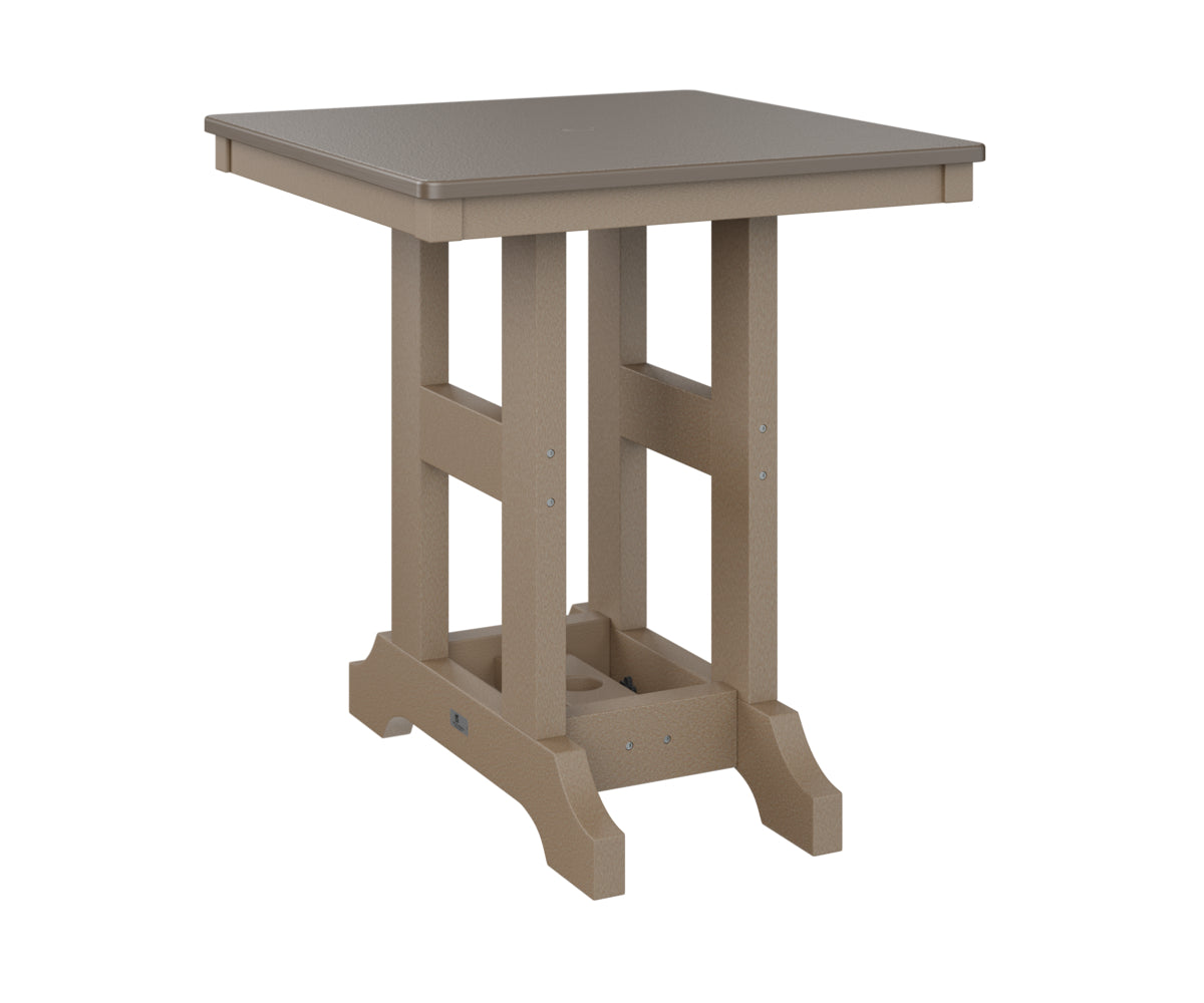 Berlin Gardens Garden Classic 28" Square Bar Table with Hammered Top