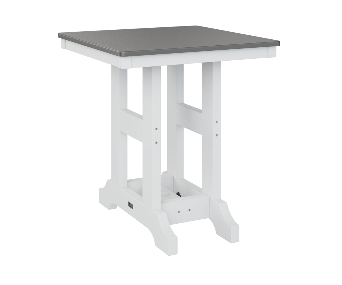 Berlin Gardens Garden Classic 28" Square Bar Table with Hammered Top