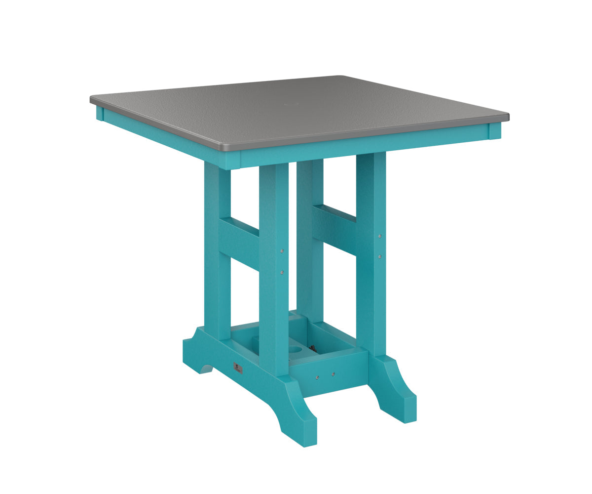Berlin Gardens Garden Classic 33" Square Bar Table with Hammered Top