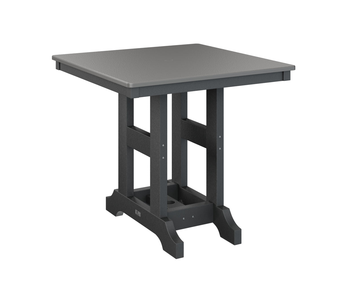 Berlin Gardens Garden Classic 33" Square Bar Table with Hammered Top