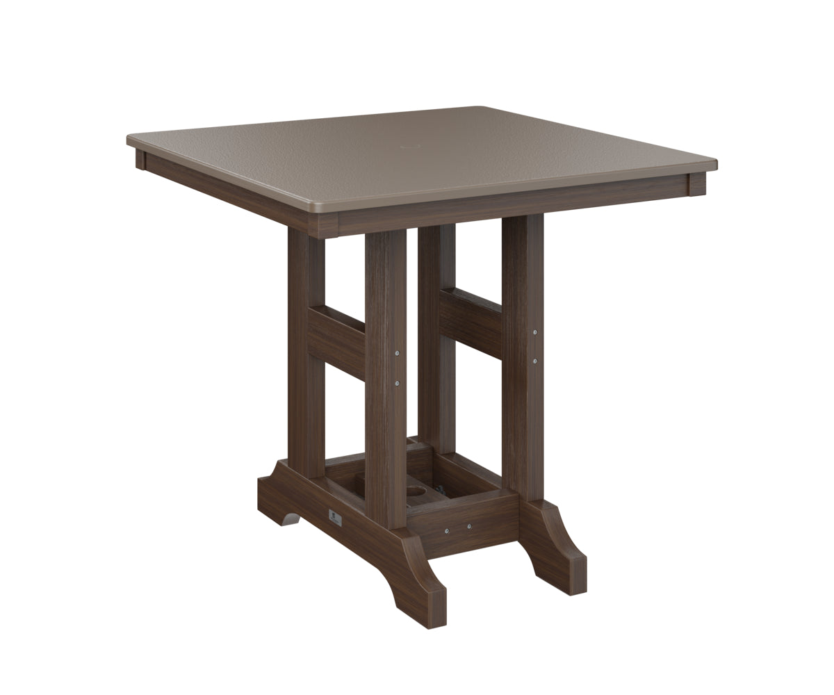 Berlin Gardens Garden Classic 33" Square Bar Table with Hammered Top