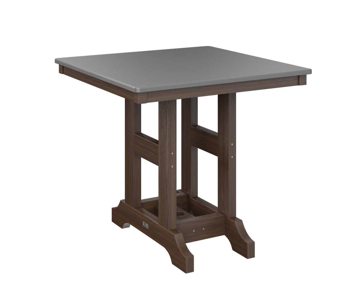Berlin Gardens Garden Classic 33" Square Bar Table with Hammered Top