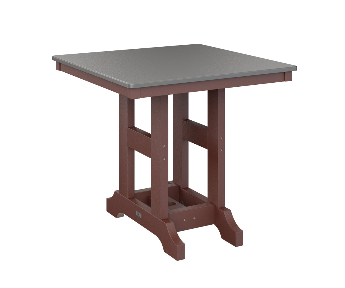 Berlin Gardens Garden Classic 33" Square Bar Table with Hammered Top