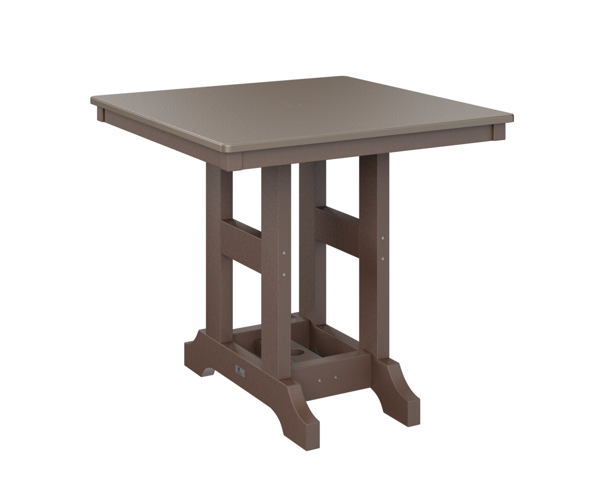 Berlin Gardens Garden Classic 33" Square Bar Table with Hammered Top