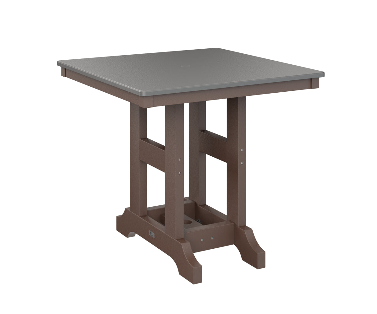 Berlin Gardens Garden Classic 33" Square Bar Table with Hammered Top