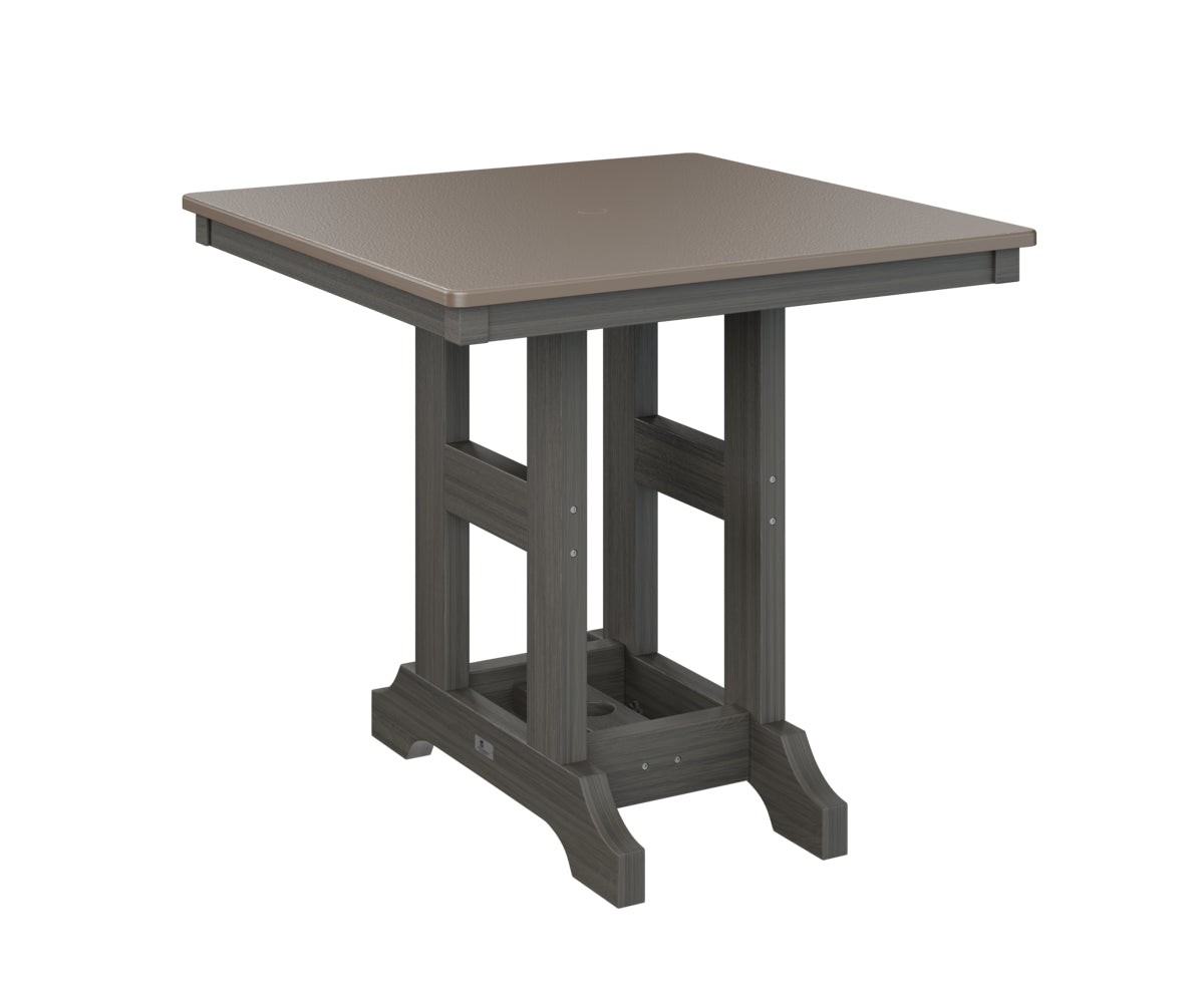 Berlin Gardens Garden Classic 33" Square Bar Table with Hammered Top
