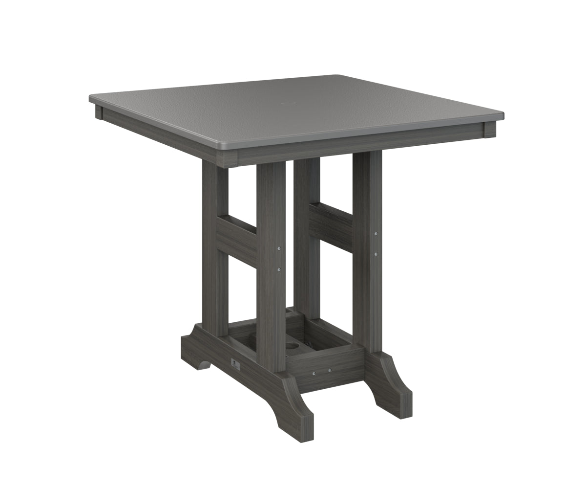 Berlin Gardens Garden Classic 33" Square Bar Table with Hammered Top