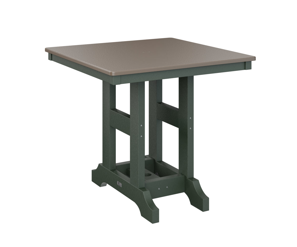 Berlin Gardens Garden Classic 33" Square Bar Table with Hammered Top