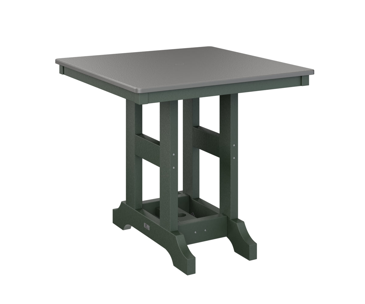 Berlin Gardens Garden Classic 33" Square Bar Table with Hammered Top